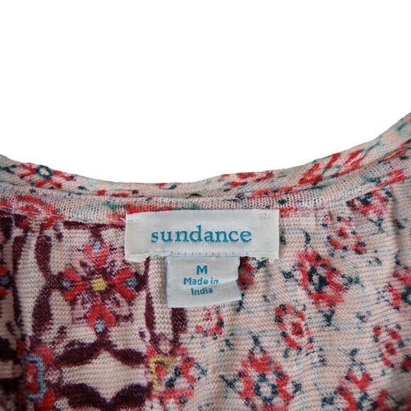 Sundance Josette100% Linen Blouse Top Asymmetrical Boho Marakshprt Size M #650 - Picture 8 of 10